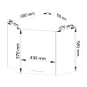 Szafka OLIWIA W60/60N H580 BIAŁA / BETON