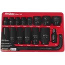 NASADKI UDAROWE 1/2" 16 szt. KD11762