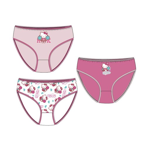 Hello Kitty Cheer gyerek fehérnemű, bugyi 3 darab/csomag 3 - 8 év / 98 - 128 cm
