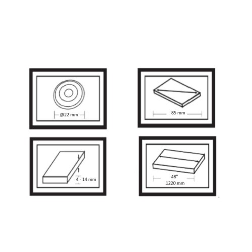 Przecinarka do glazury 48" / 1220mm KD10734