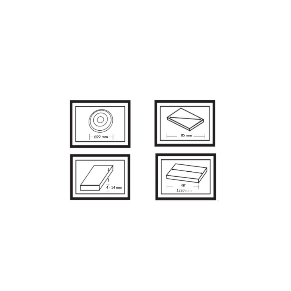 Przecinarka do glazury 48" / 1220mm KD10734