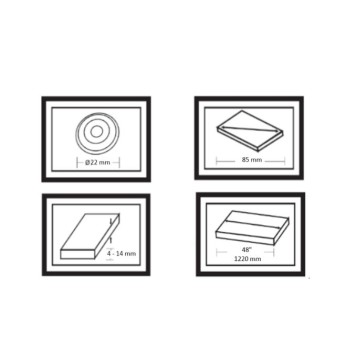 Przecinarka do glazury 48" / 1220mm KD10734