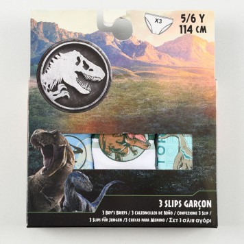 Jurassic World Raptor children's underwear, 3 pieces/pack, 3 - 8 years / 98 - 128 cm