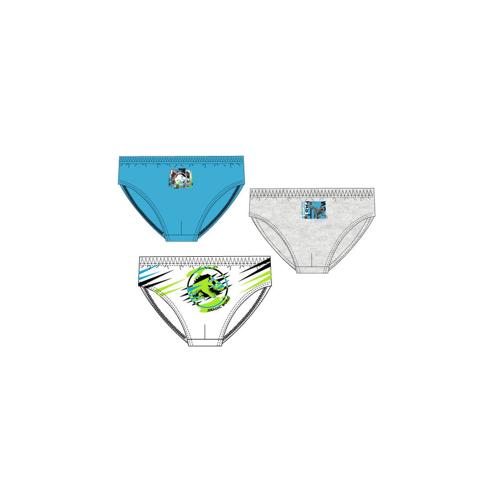 Jurassic World Raptor Wear children's underwear, panties 3 pieces/package