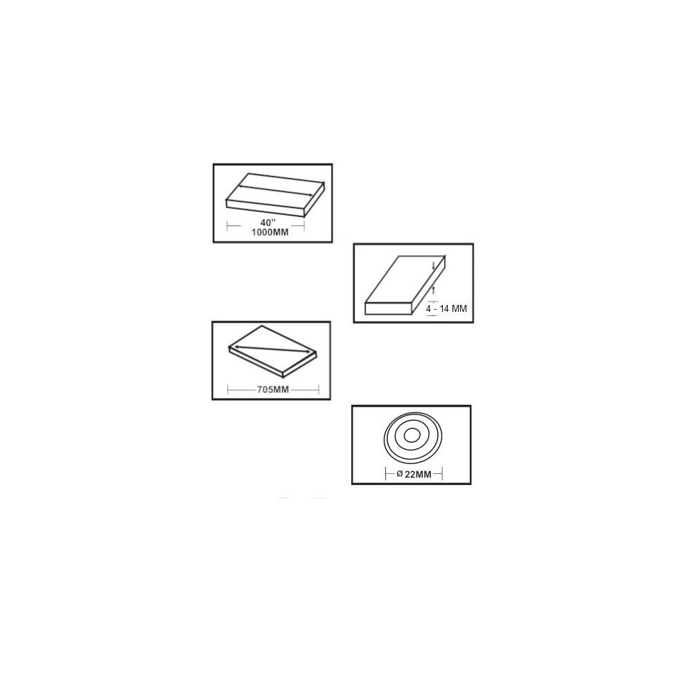 Przecinarka do glazury 40" / 1000mm KD10676