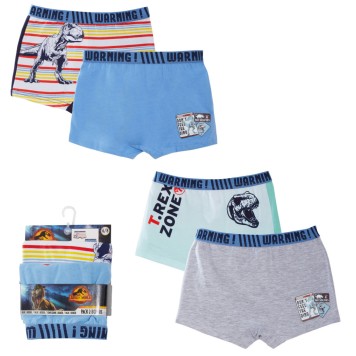 Jurassic World children's boxer shorts 2 pieces/package