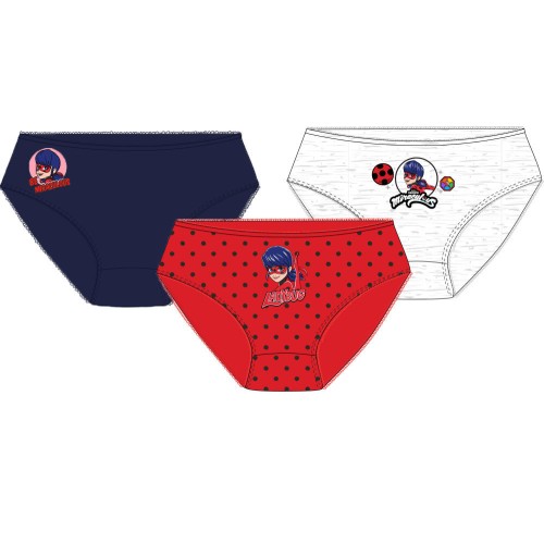 Miraculous Ladybug children's underwear, panties 3 pieces/pack