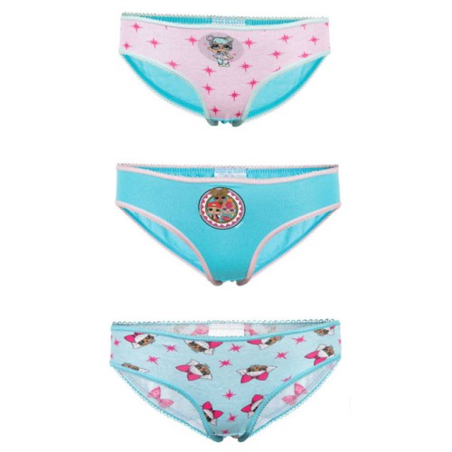 LOL Surprise children's underwear, panties 3 pieces/pack 110/116 cm