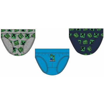 Minecraft kids underwear, bottom 3 pieces/pack