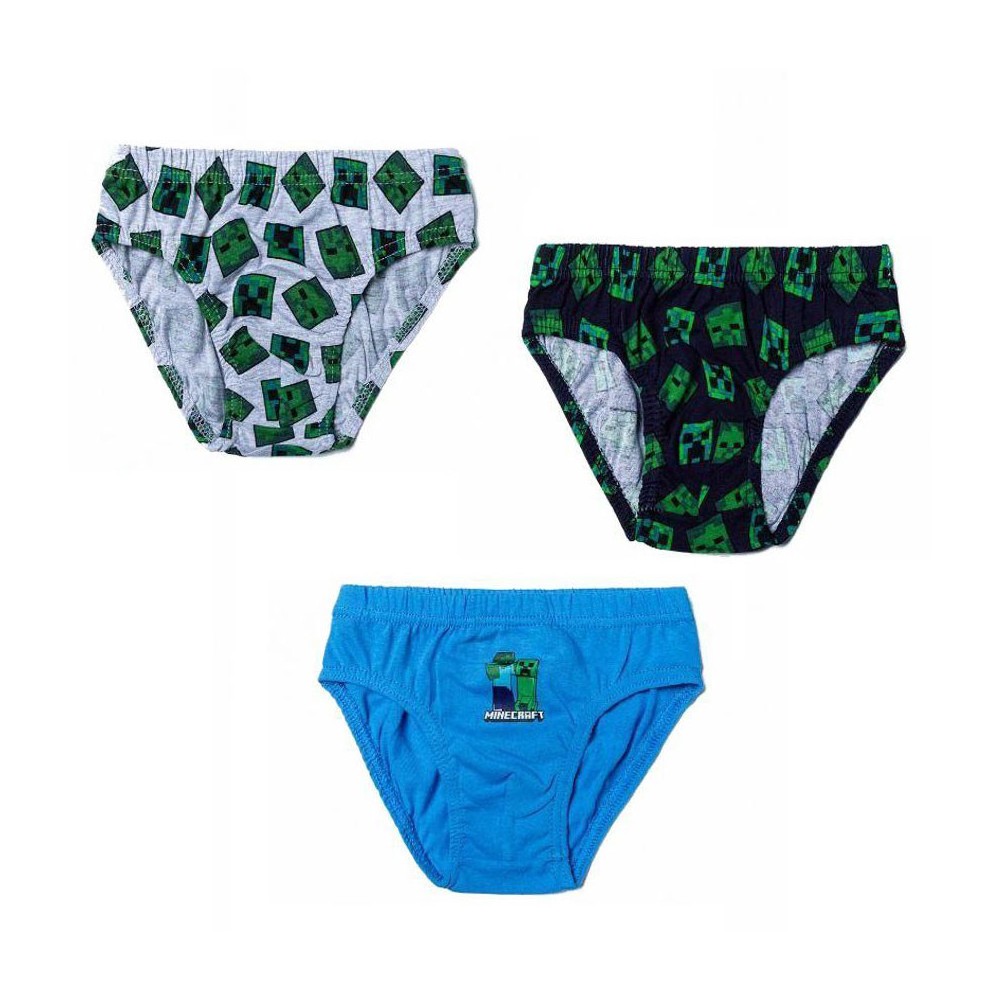 Minecraft children's underwear, briefs 3 pieces/pack 9 years