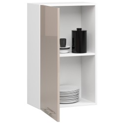 WISZĄCA SZAFKA KUCHENNA OLIWIA W 50cm BIAŁA-CAPPUCCINO POŁYSK H720