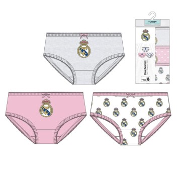 Real Madrid Pink kids underwear, panties 3 pieces/package 2 - 8 years / 92 - 128 cm