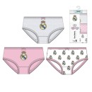 Real Madrid Pink kids underwear, panties 3 pieces/package 2 - 8 years / 92 - 128 cm