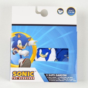 Sonic the Hedgehog Gotta Go children's underwear, briefs 3 pieces/package 3 - 4 years / 98 - 104 cm