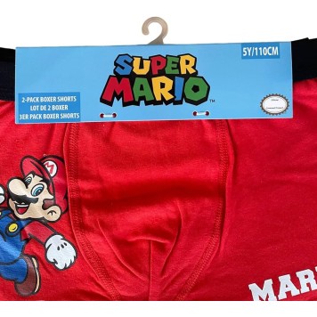 Super Mario kids' boxer shorts 2 pieces/pack 12 years