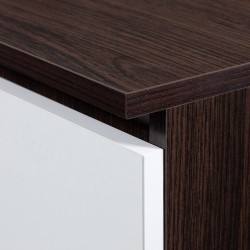 BIURKO PIN WENGE / BIAŁE