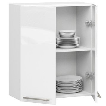WISZĄCA SZAFKA KUCHENNA OLIWIA W 60cm BIAŁA-BIAŁA POŁYSK H720