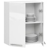 WISZĄCA SZAFKA KUCHENNA OLIWIA W 60cm BIAŁA-BIAŁA POŁYSK H720