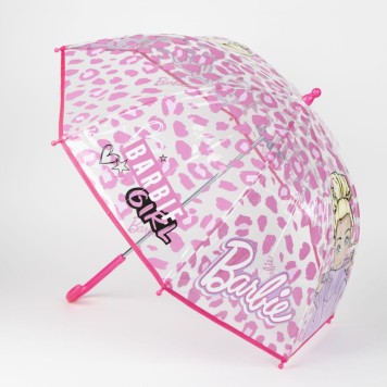 Barbie Glam children's transparent umbrella Ø71 cm