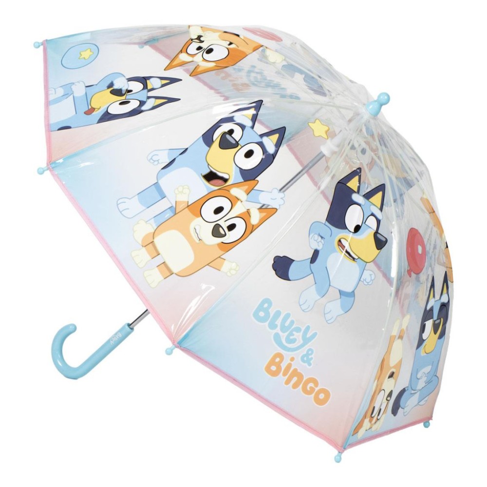 Bluey Bingo children's transparent umbrella Ø71 cm