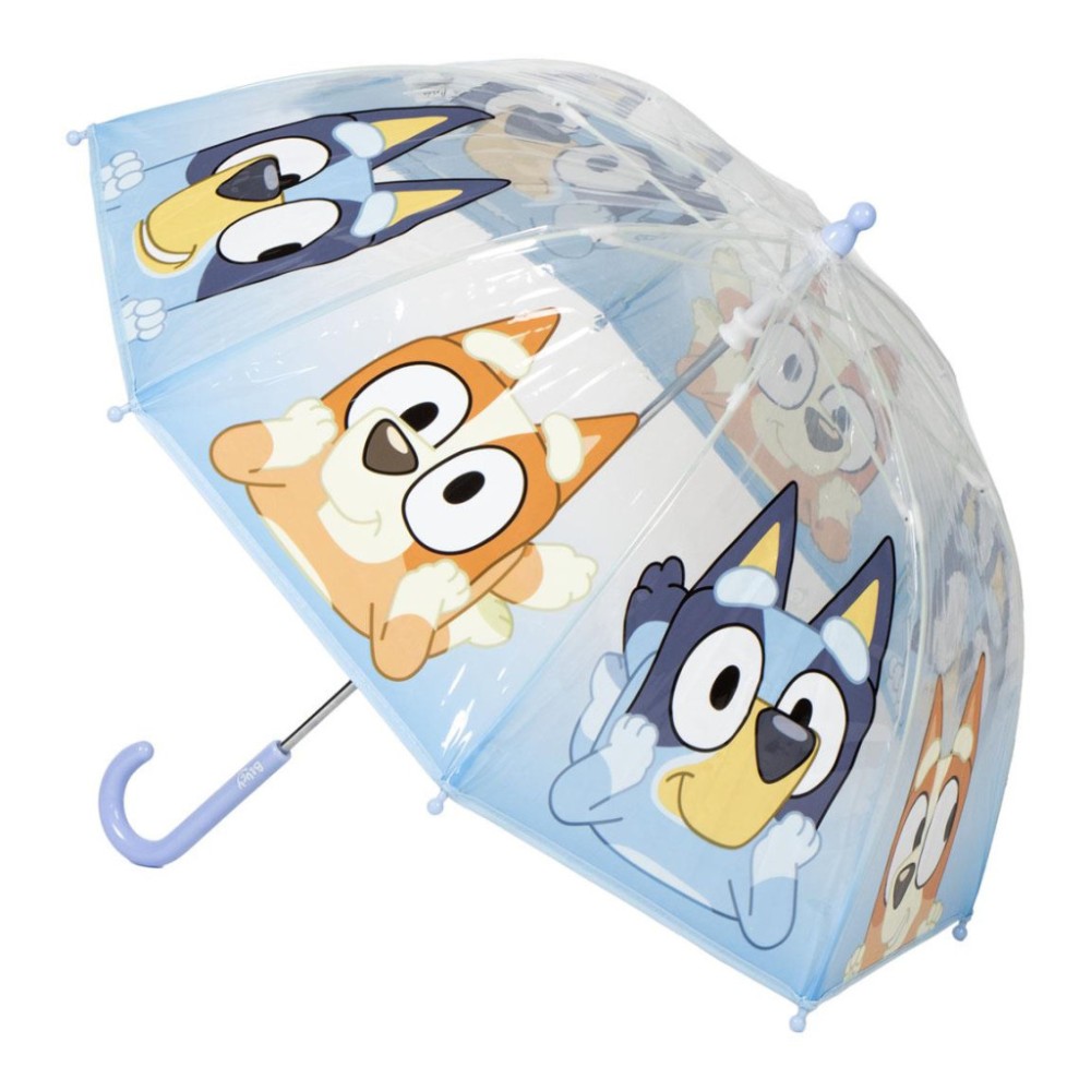 Bluey Puddle children's transparent umbrella Ø71 cm