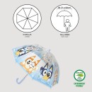 Bluey Puddle children's transparent umbrella Ø71 cm