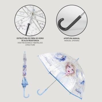 Disney Frozen Ice Queen children's transparent umbrella Ø71 cm