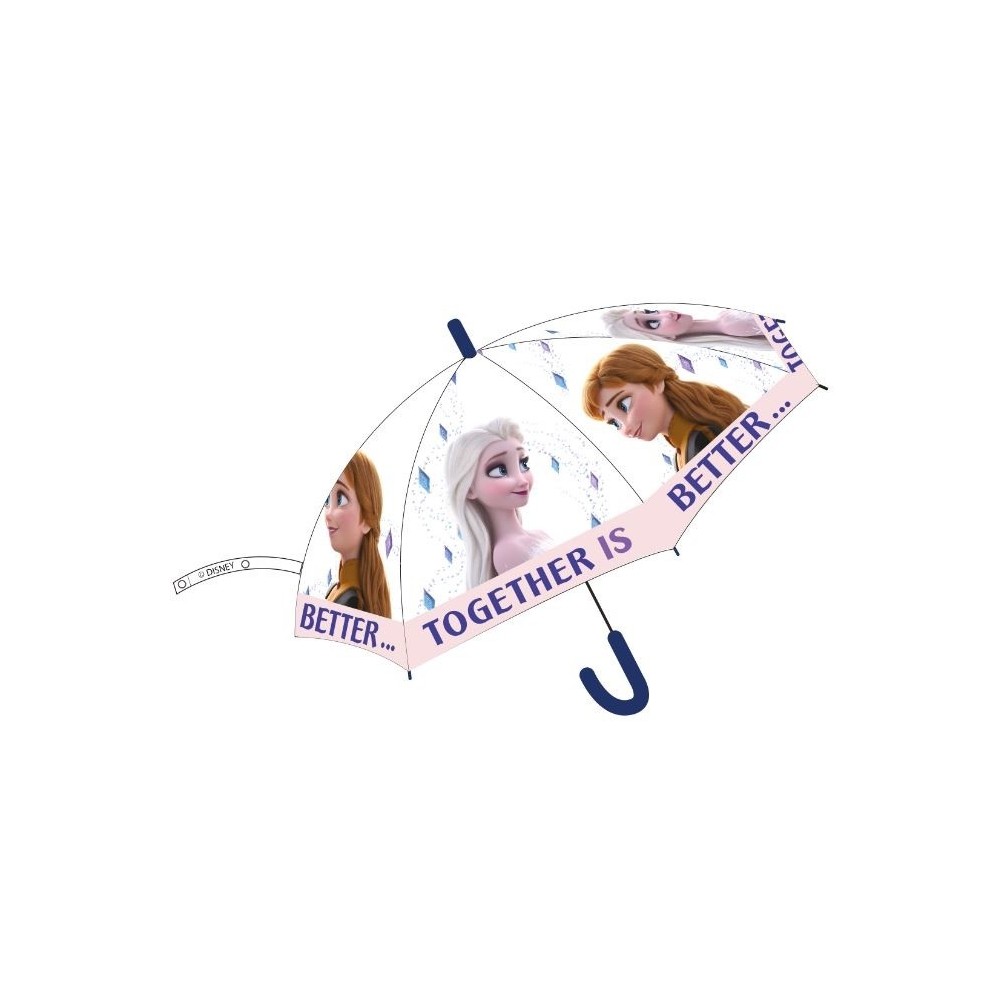 Disney Frozen children's transparent semi-automatic umbrella Ø74 cm