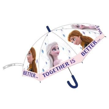 Disney Frozen children's transparent semi-automatic umbrella Ø74 cm