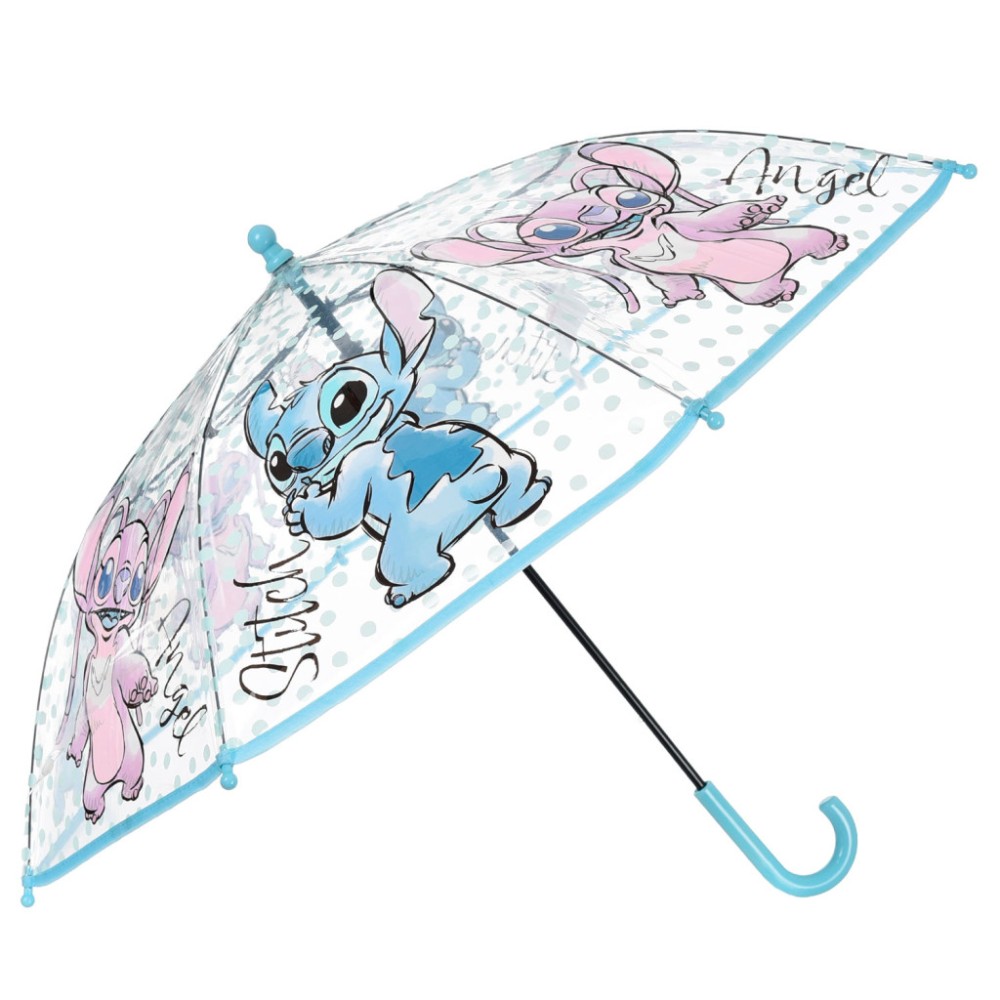Disney Lilo and Stitch Angel children's clear umbrella Ø72 cm