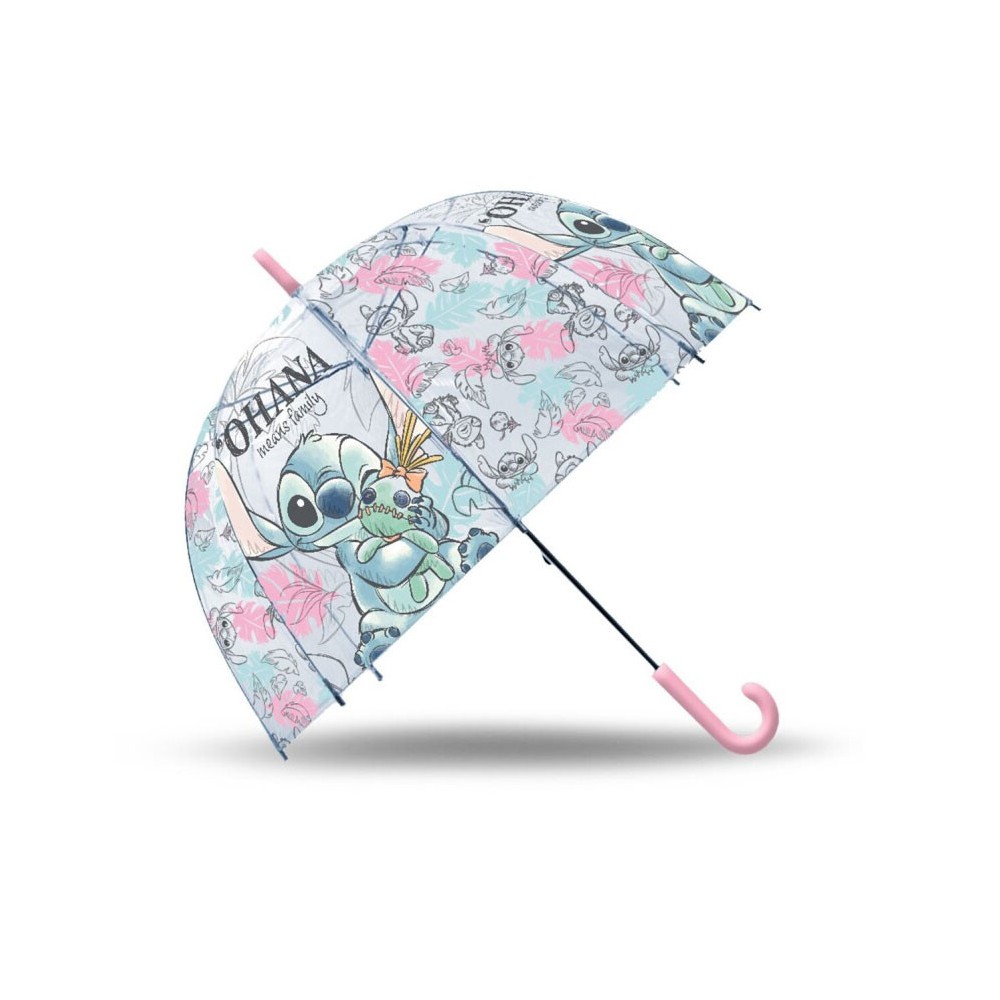 Disney Lilo and Stitch Kids Transparent Manual Umbrella Ø70 cm
