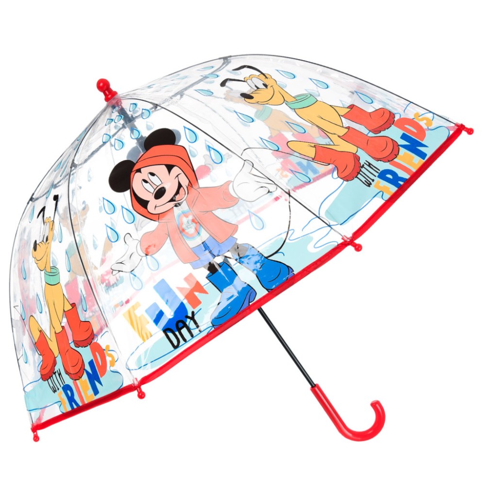 Disney Mickey  Fun Day children's transparent umbrella Ø72 cm