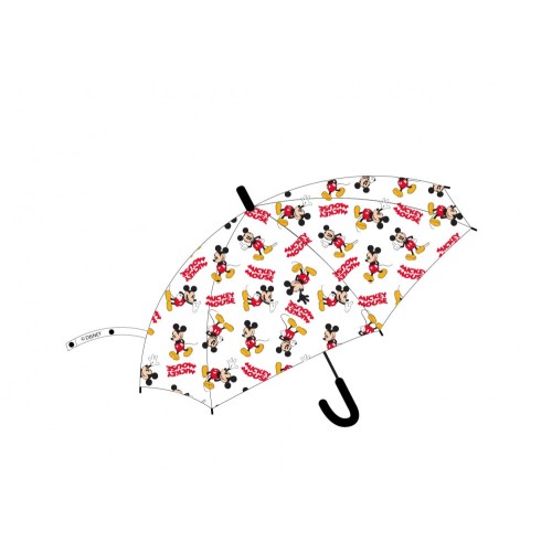 Disney Mickey  children's semi-automatic transparent umbrella Ø74 cm