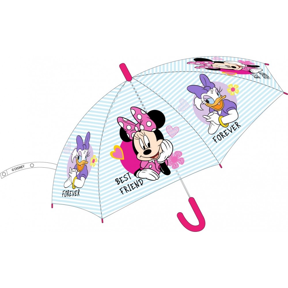 Disney Minnie  children's semi-automatic transparent umbrella Ø74 cm