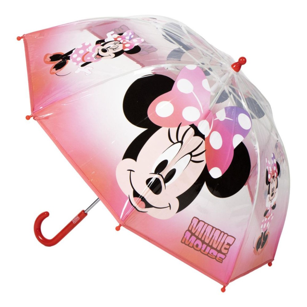 Disney Minnie  Cheerful children's transparent umbrella Ø71 cm