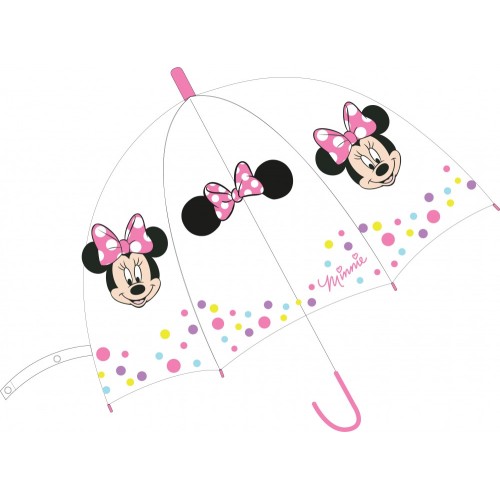 Disney Minnie  Kids Transparent Semi-Automatic Umbrella Ø68 cm