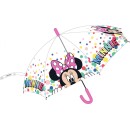 Disney Minnie  kids semi-automatic transparent umbrella Ø74 cm