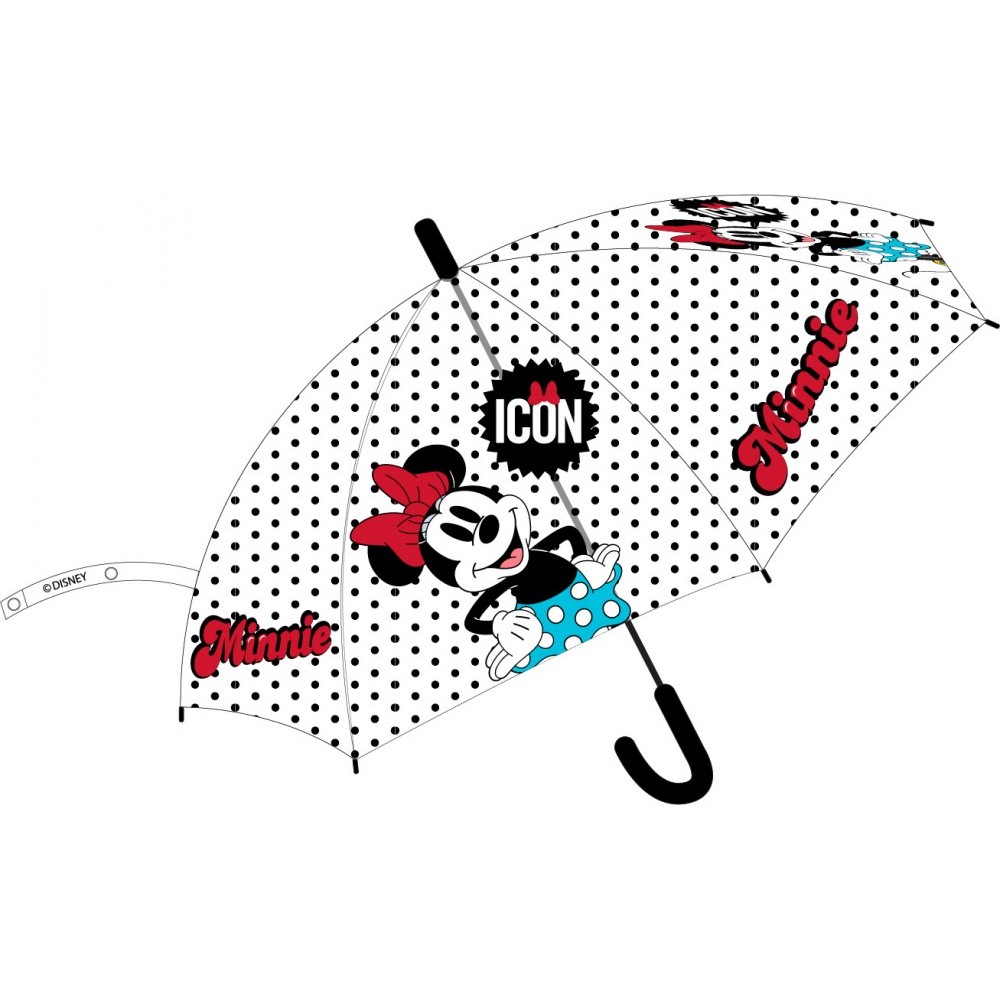 Disney Minnie  children's semi-automatic transparent umbrella Ø74 cm