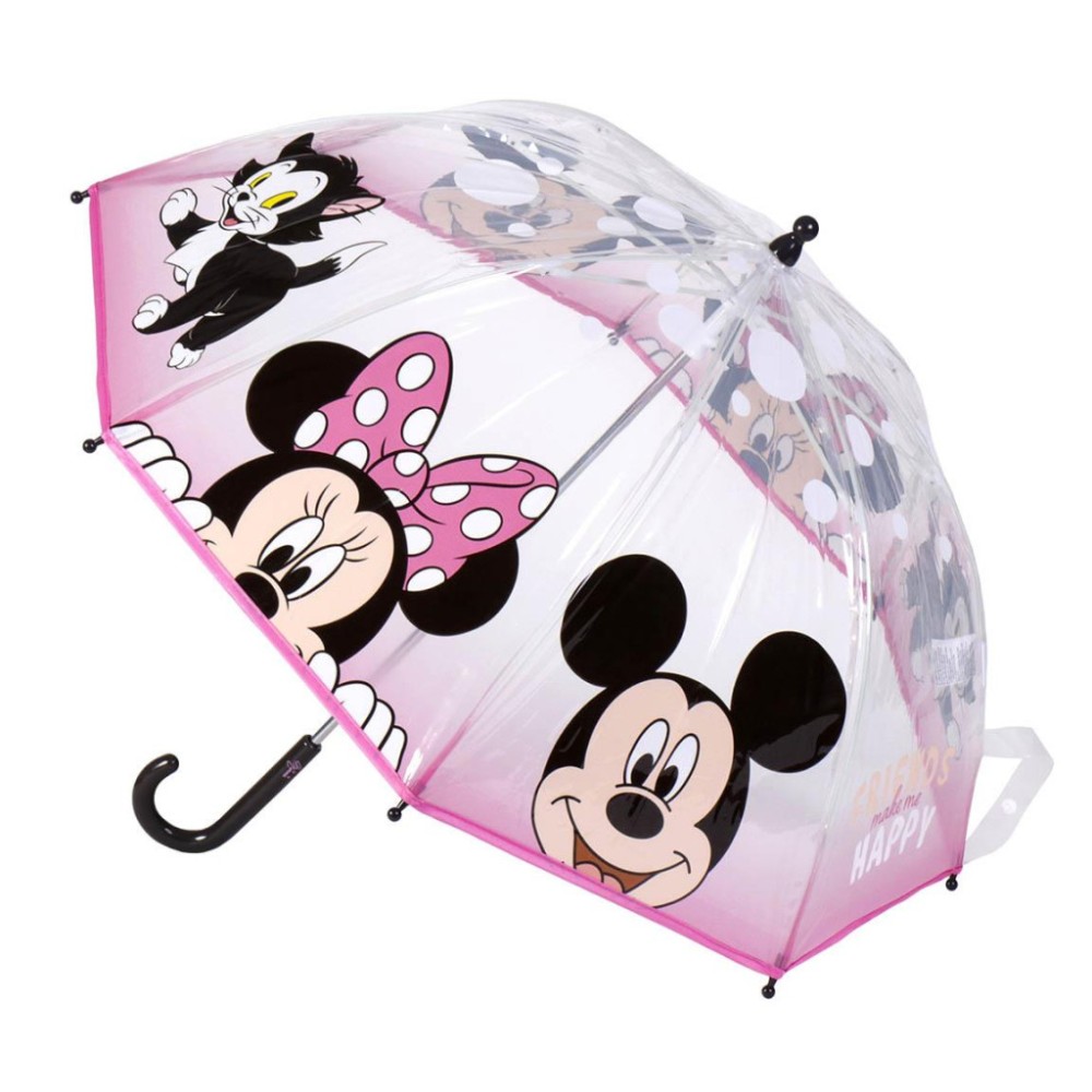 Disney Minnie  Make Me Happy children's transparent umbrella Ø71 cm