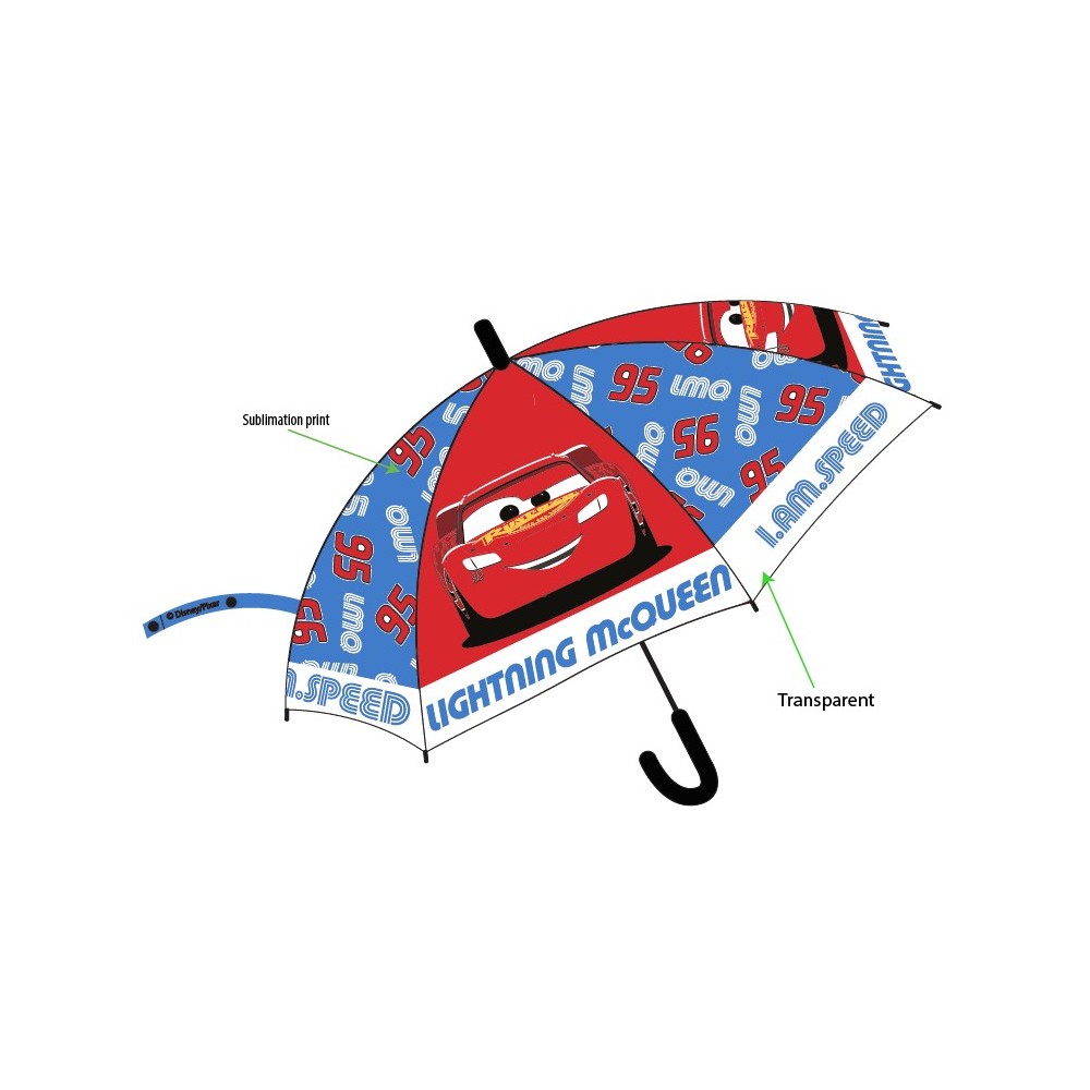 Disney Cars kids semi-automatic umbrella Ø68 cm