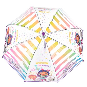 Gabby's Dollhouse Welcome children's transparent umbrella Ø72 cm