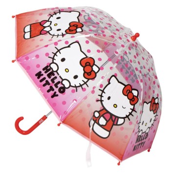 Hello Kitty Dots children's transparent umbrella Ø71 cm
