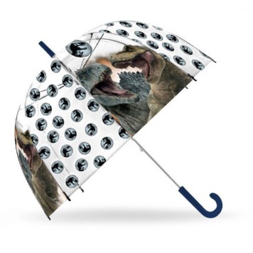Jurassic World Dominion transparent semi-automatic umbrella for children Ø70 cm