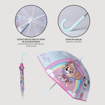 Paw Patrol Believe in Unicorns children's transparent umbrella Ø71 cm