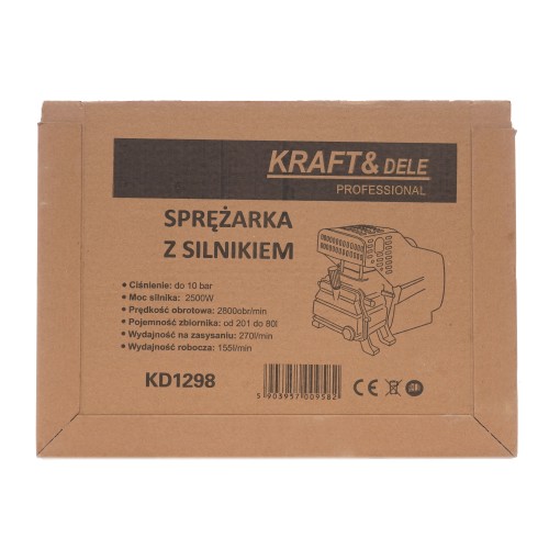 Sprężarka powietrza z silnikiem elektrycznym 270 l/min KD1298
