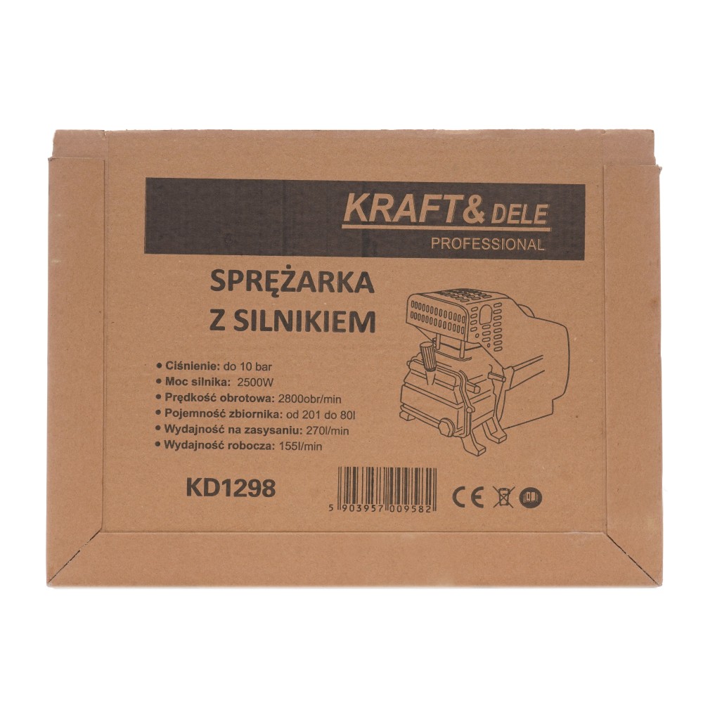 Sprężarka powietrza z silnikiem elektrycznym 270 l/min KD1298