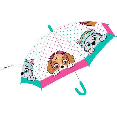 Paw Patrol children's semi-automatic transparent umbrella Ø74 cm