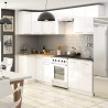 WISZĄCA SZAFKA KUCHENNA OLIWIA W 80cm BIAŁA-BIAŁY POŁYSK H720