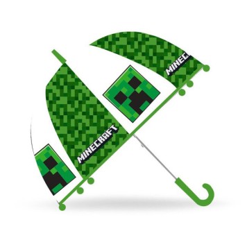 Minecraft kids transparent semi-automatic umbrella Ø70 cm