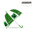 Minecraft kids transparent semi-automatic umbrella Ø70 cm